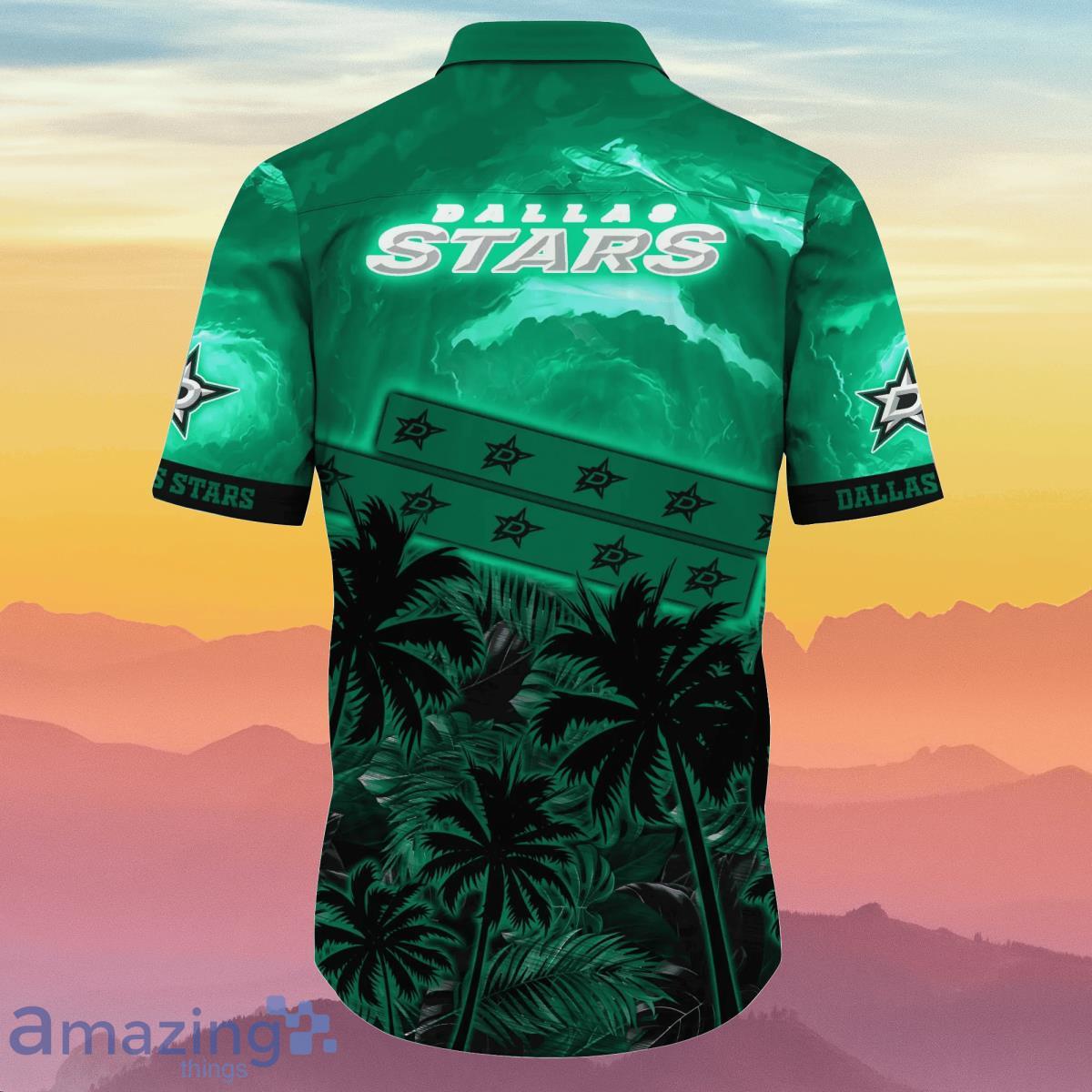 Dallas Stars NHL Flower Hawaiian Shirt Ideal Gift For Real Fans image Dallas Stars NHL Flower Hawaiian Shirt Ideal Gift For Real Fans Product Photo 3