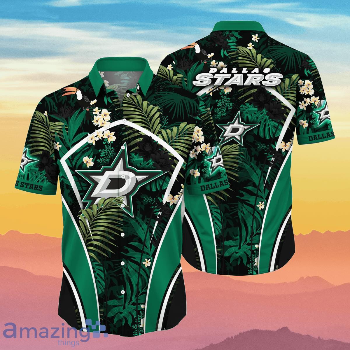 Dallas Stars NHL Flower Hawaiian Shirt Impressive Gift For Fans Product Photo 1