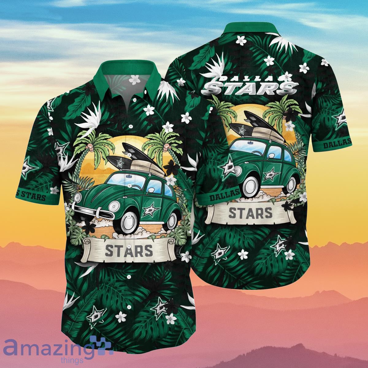 Dallas Stars NHL Flower Hawaiian Shirt Summer Football Impressive Gift For Real Fans Product Photo 1