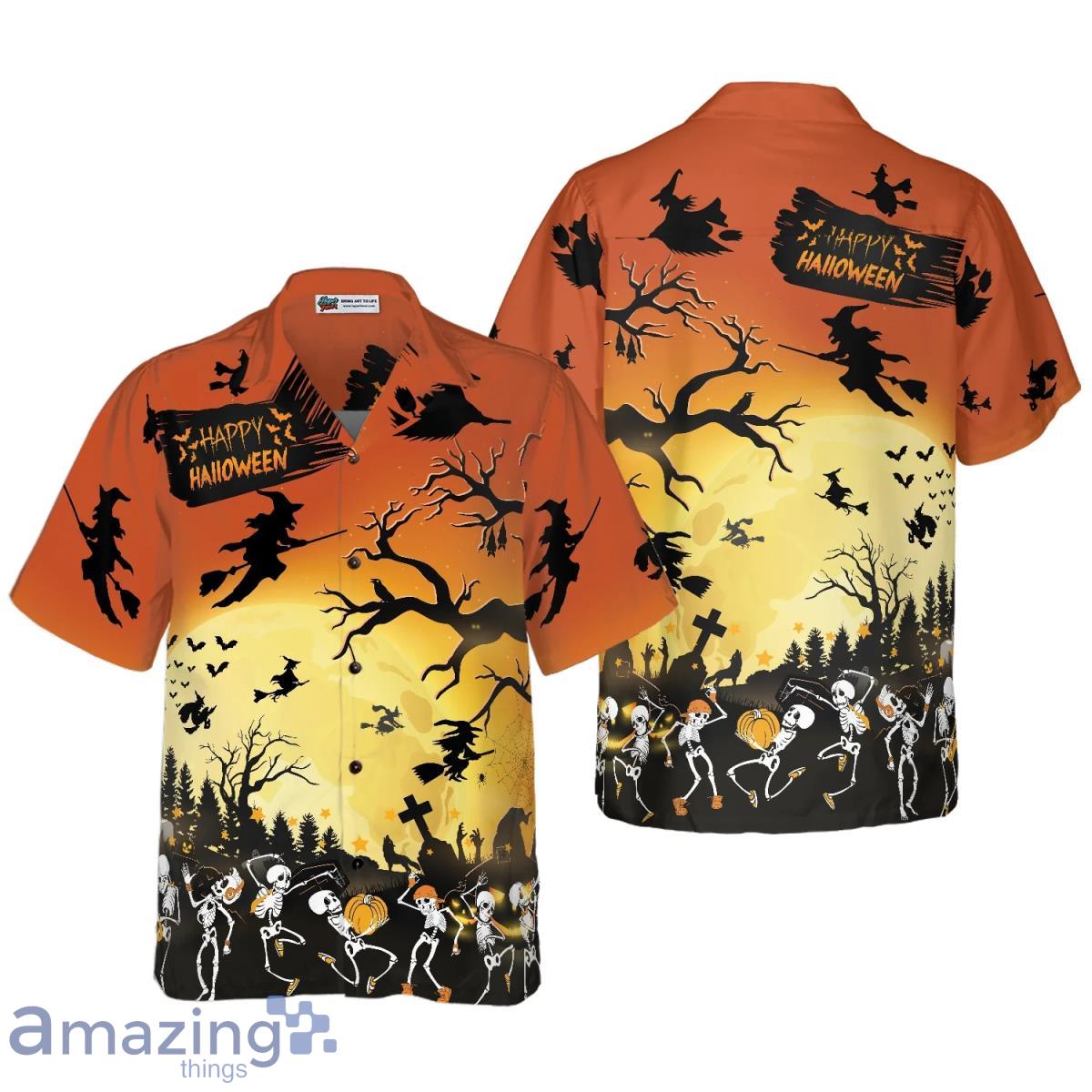 Dancing Skeletons Halloween Hawaiian Shirt Best Idea Gift For Men And Women Product Photo 1