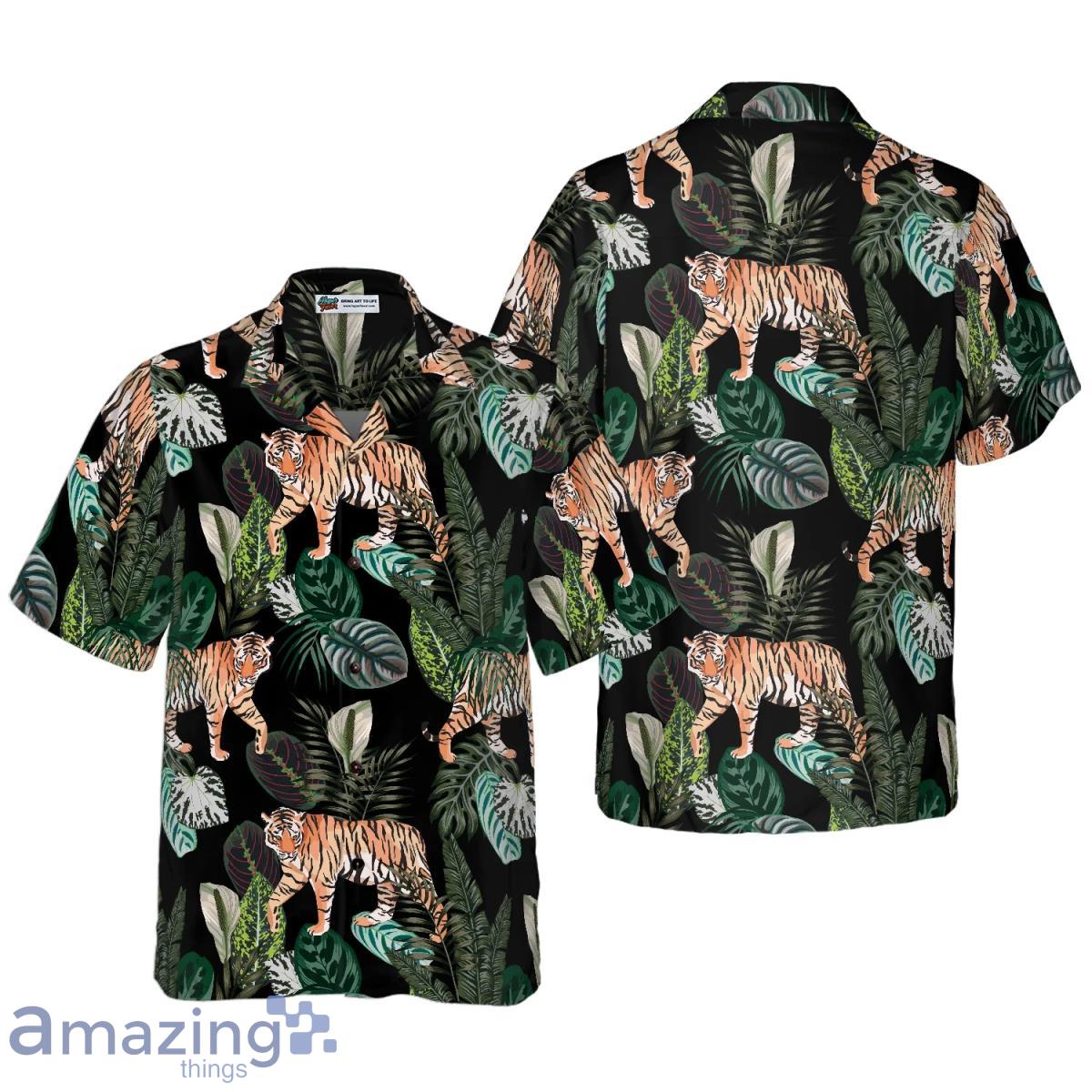 Dark Jungle Exotic Tiger Hawaiian Shirt Impressive Gift For Men And Women Product Photo 1