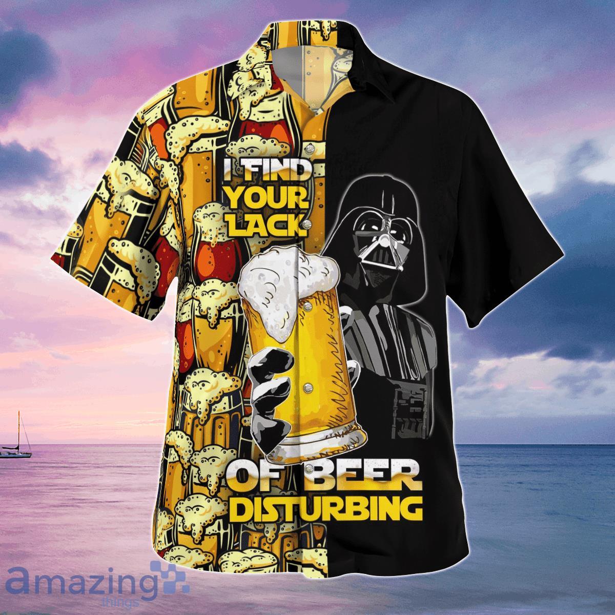 Darth Vader I Find Your Lack Of Beer Disturbing Hawaiian Shirt Unique Gift For Men Women Product Photo 1