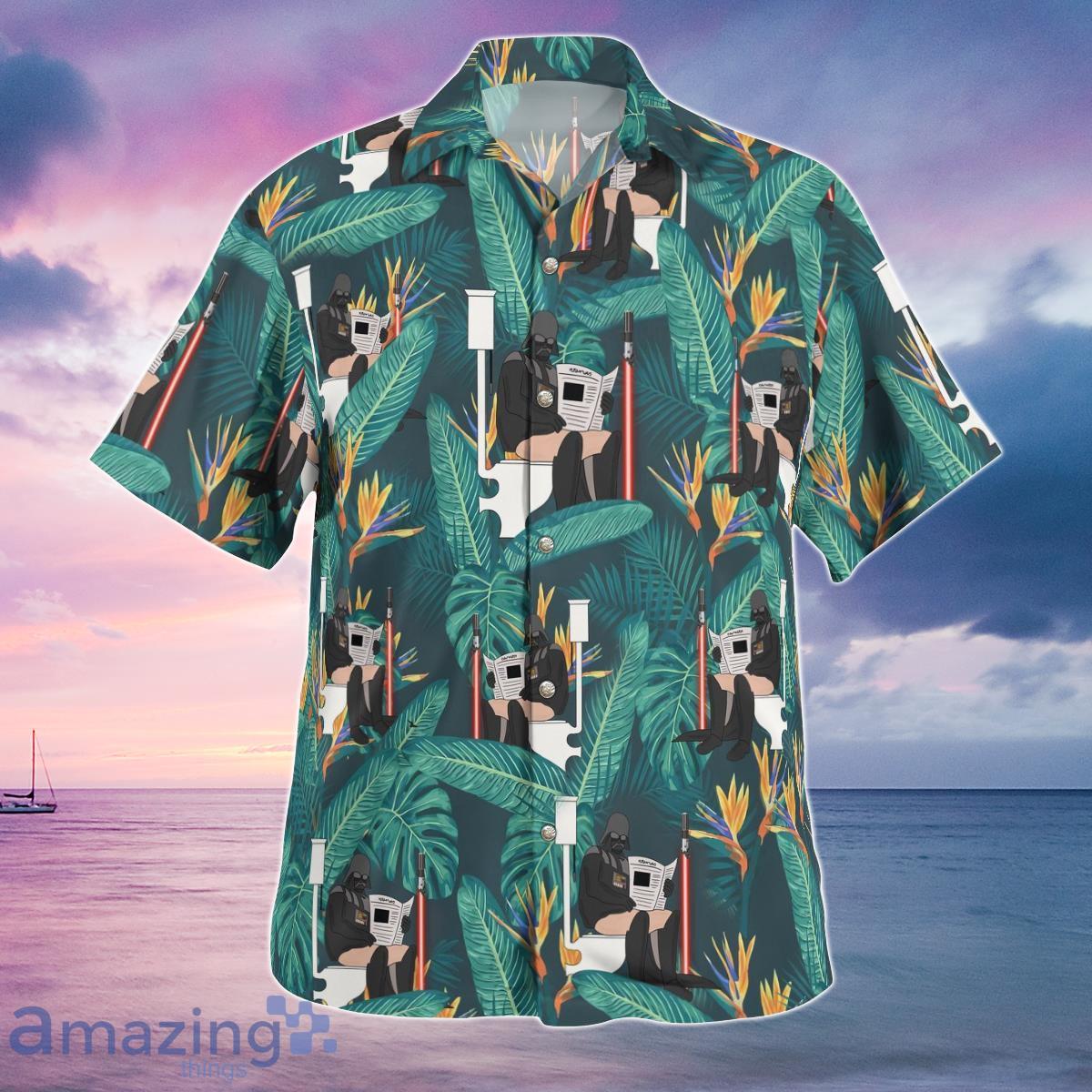 Darth Vader Toilet Tropical Leaves Hawaiian Shirt Best Gift For Men And Women Product Photo 1