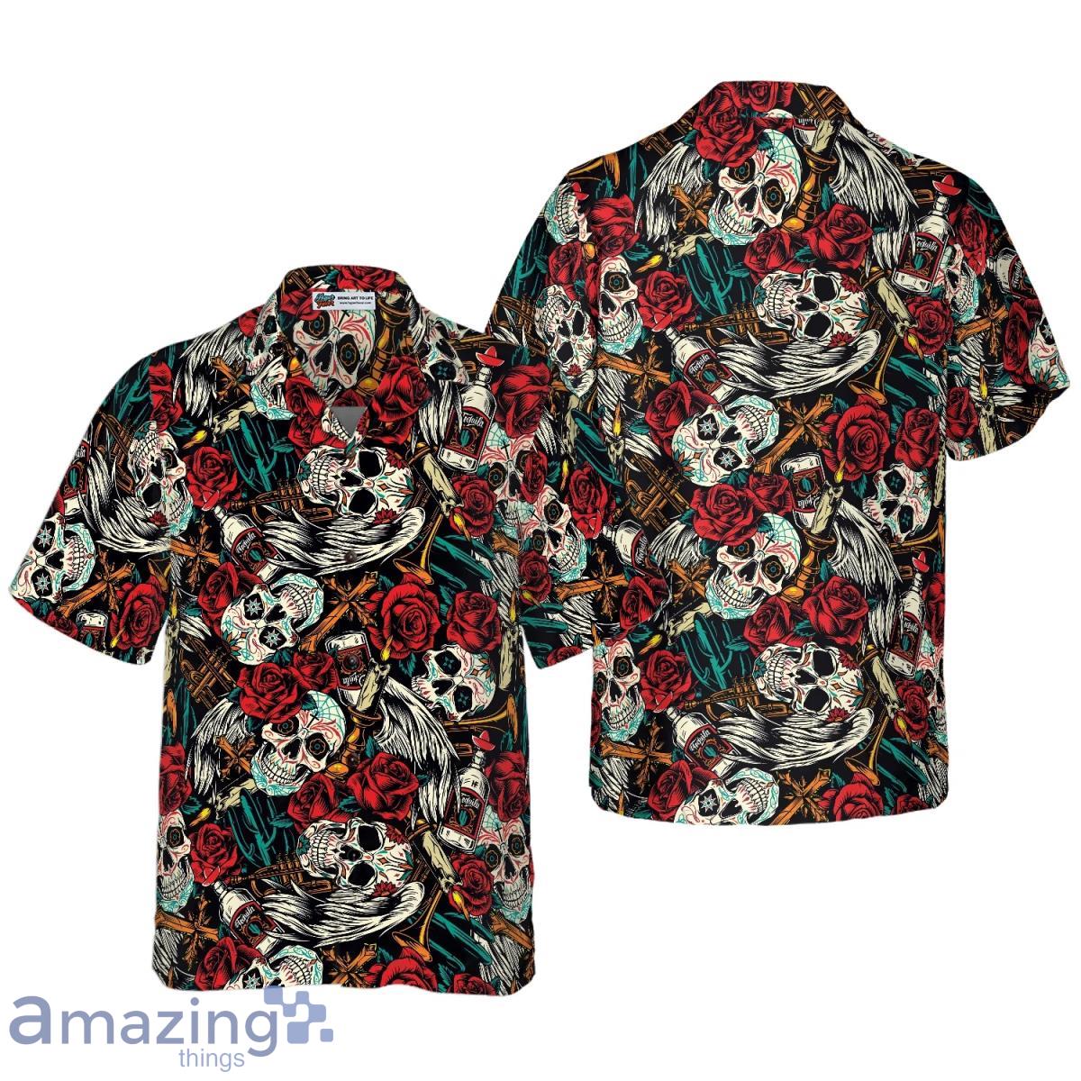 Day Of The Dead Skull Hawaiian Shirt Best Gift For Men And Women Product Photo 1