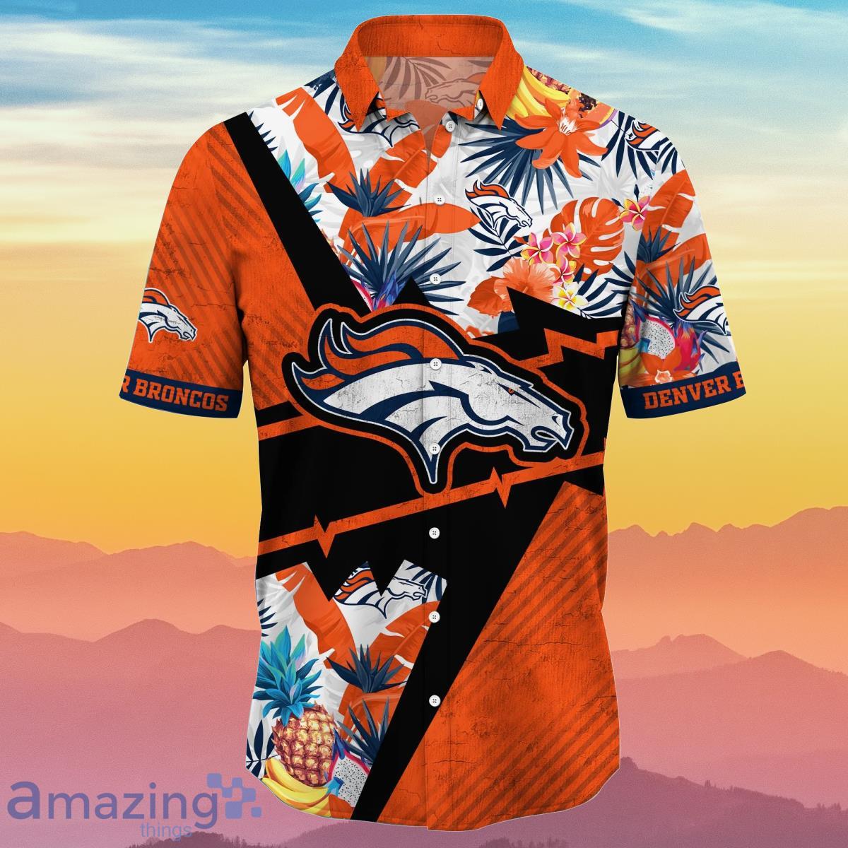 Denver Broncos NFL Flower Hawaiian Shirt Best Gift For Men And Women Fans