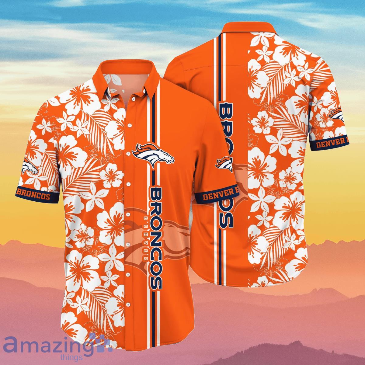 Denver Broncos NFL Flower Hawaiian Shirt Impressive Gift For Fans