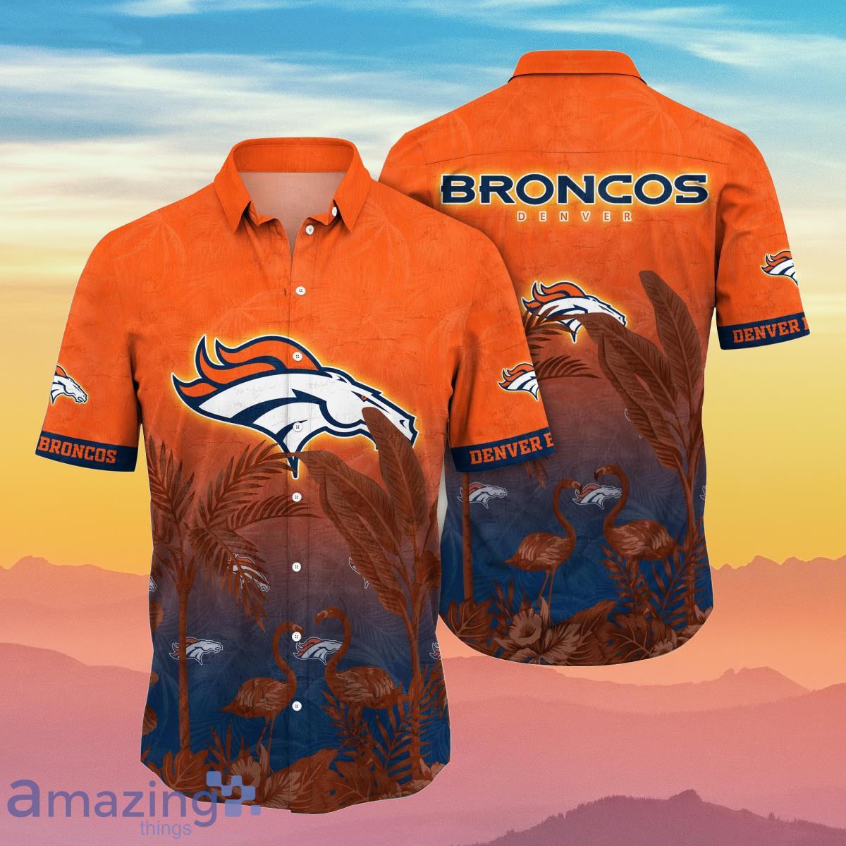 Denver Broncos NFL Floral Tropical Hawaiian Shirt Summer Gift For