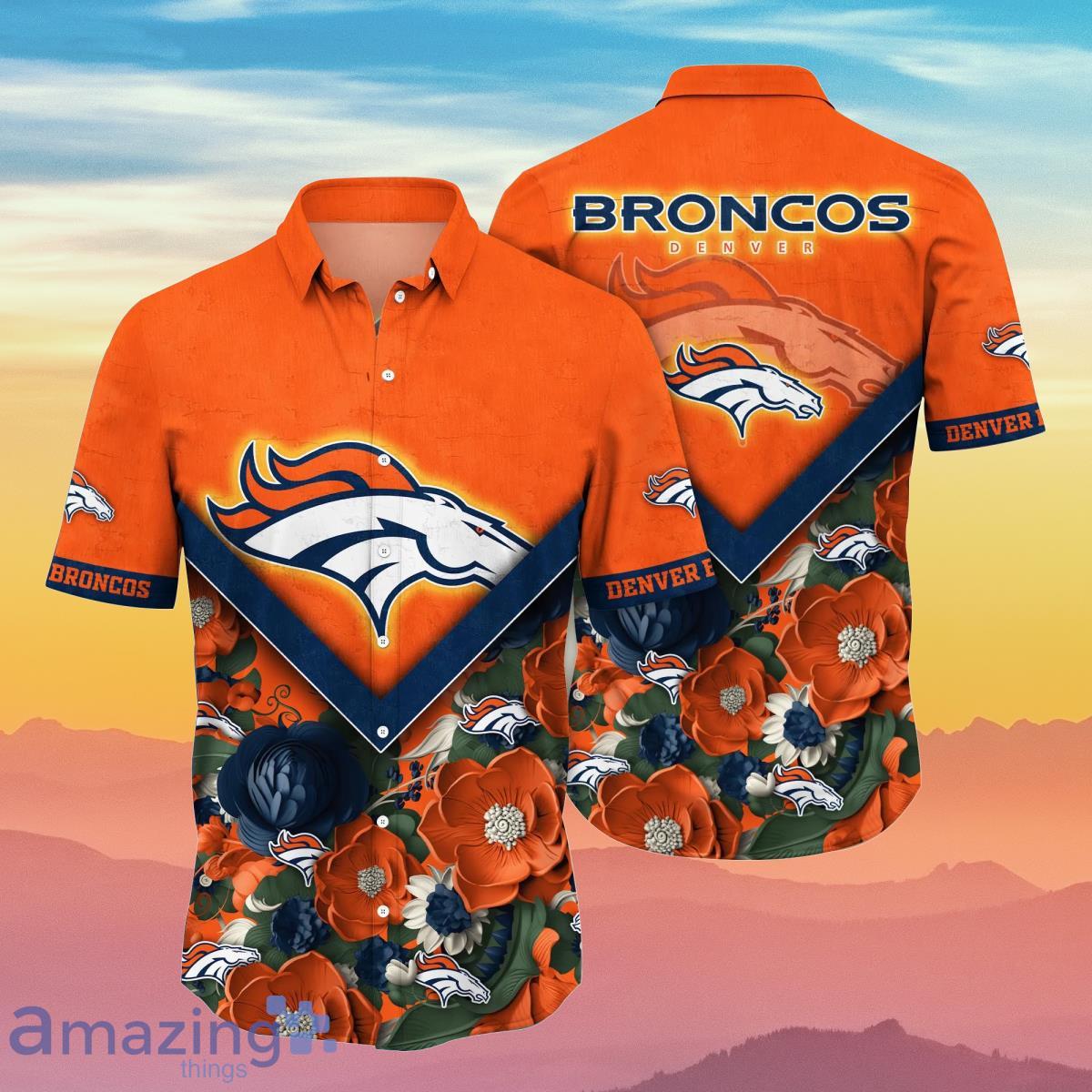 Denver Broncos NFL Flower Hawaiian Shirt Unique Gift For Men And Women Fans