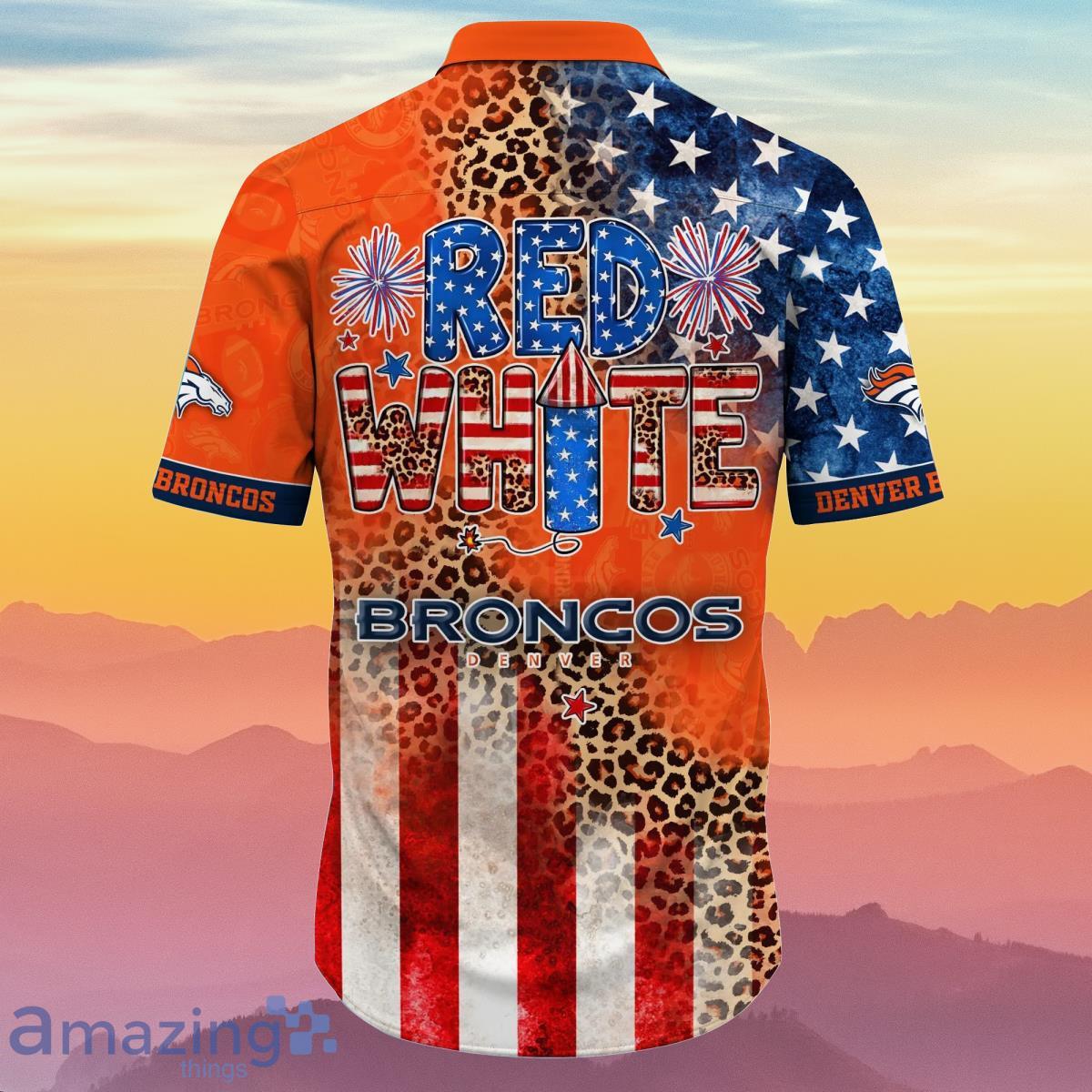 Denver Broncos NFL Hawaiian Shirt Independence Day Best Gift For Men And Women Fans image Denver Broncos NFL Hawaiian Shirt Independence Day Best Gift For Men And Women Fans Product Photo 3