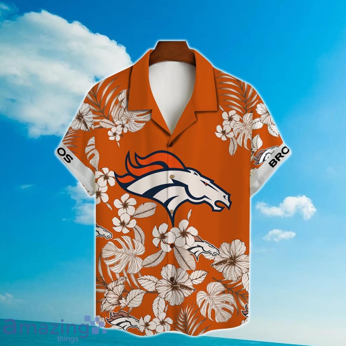 Denver Broncos NFL Flower Hawaiian Shirt Best Gift For Men And Women Fans