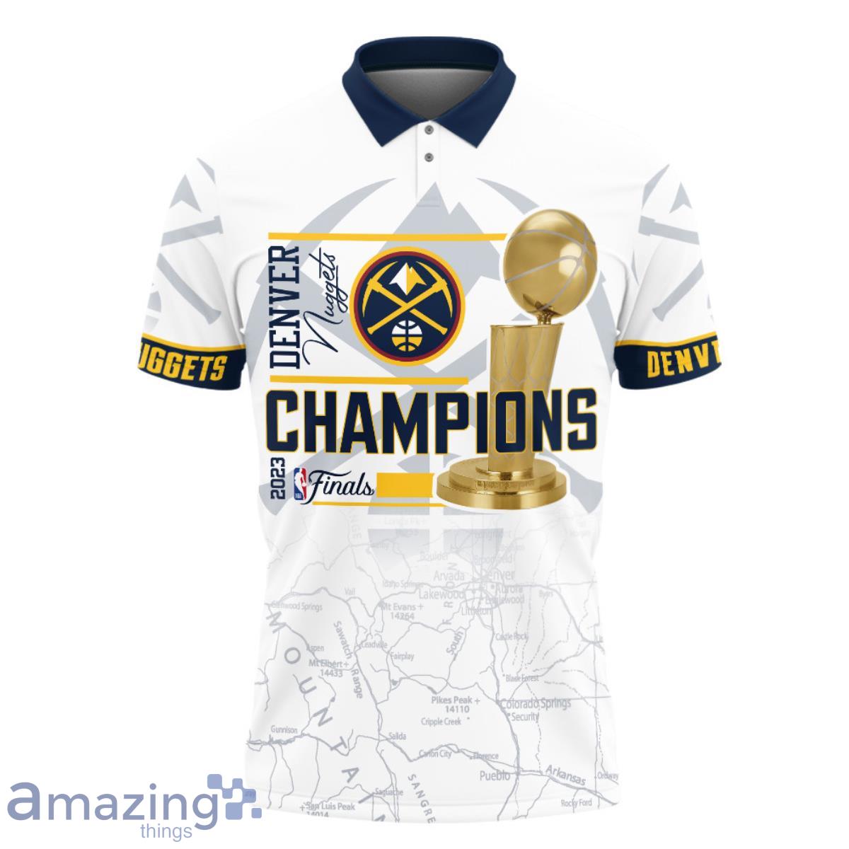 Denver Nuggets 1st NBA Champions 3D Mens Polo Shirt Product Photo 2