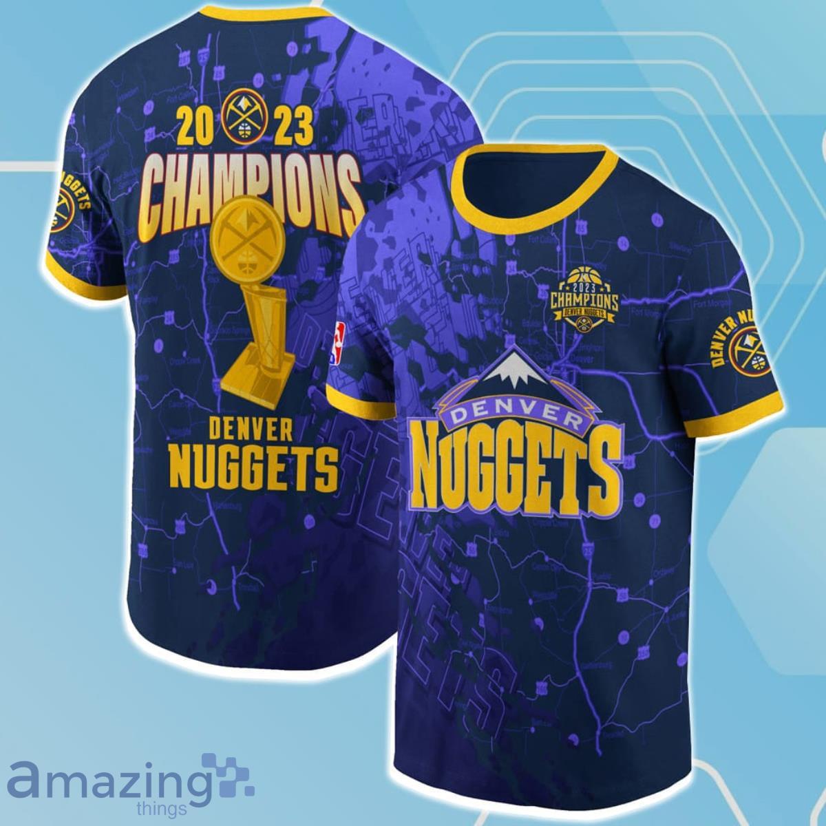 Denver Nuggets The NBA Finals Champions 2023 Print 3D Shirt For True Fans Product Photo 1 Denver Nuggets The NBA Finals Champions 2023 Print 3D Shirt For True Fans Product Photo 1