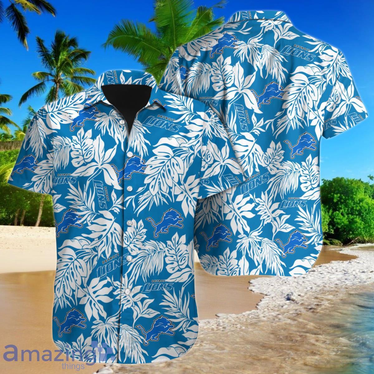 Detroit Lions Hawaiian Shirt NFL Football Hawaiian Shirt For Men Women Gift For Fans Product Photo 1