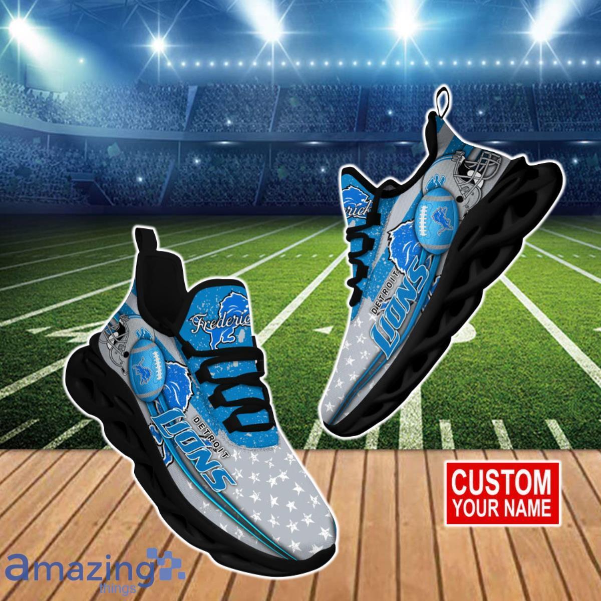 Detroit Lions NFL Clunky Max Soul Shoes Custom Name Best Gift For True Fans Product Photo 1