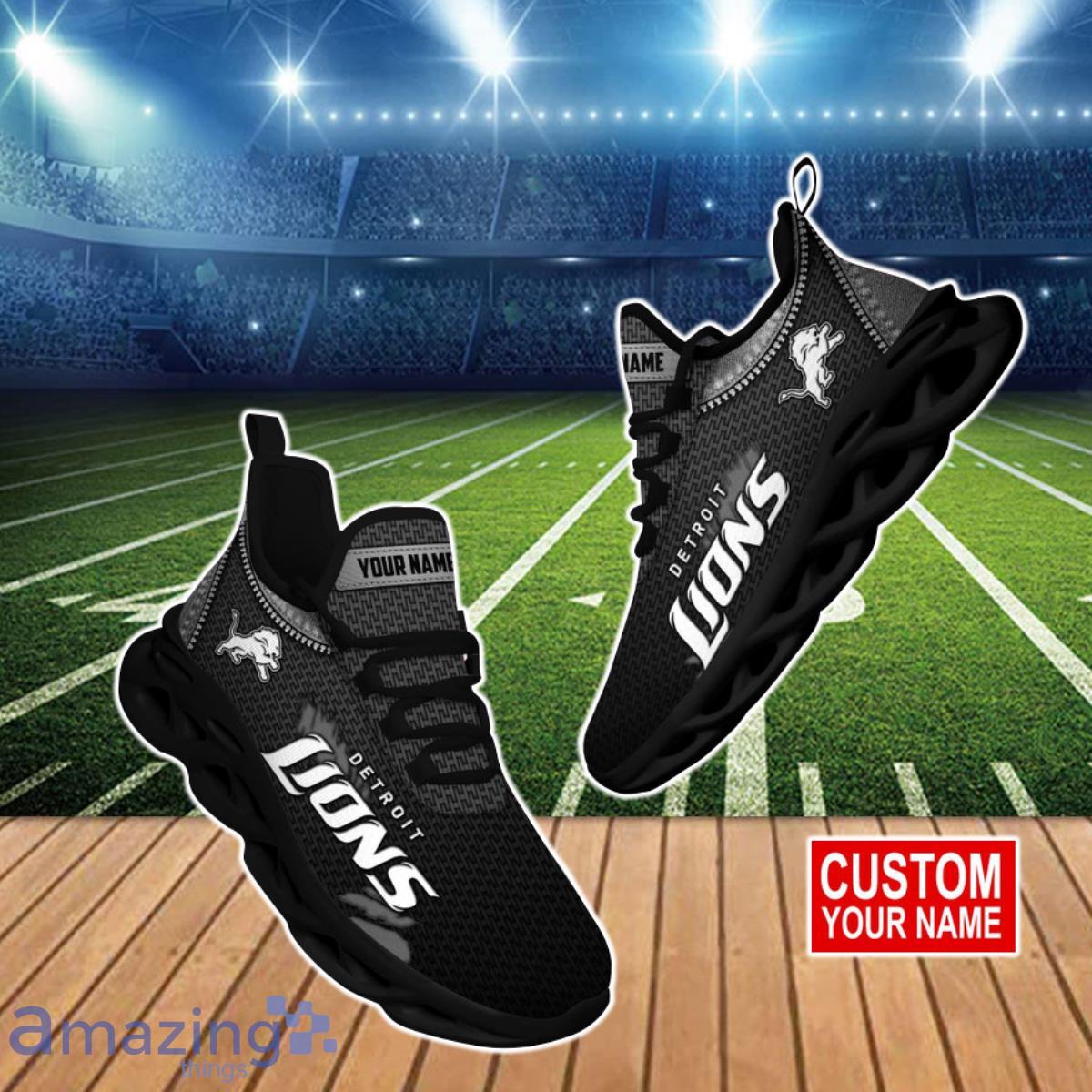 Detroit Lions NFL Clunky Max Soul Shoes Custom Name Unique Gift For Fans Product Photo 1