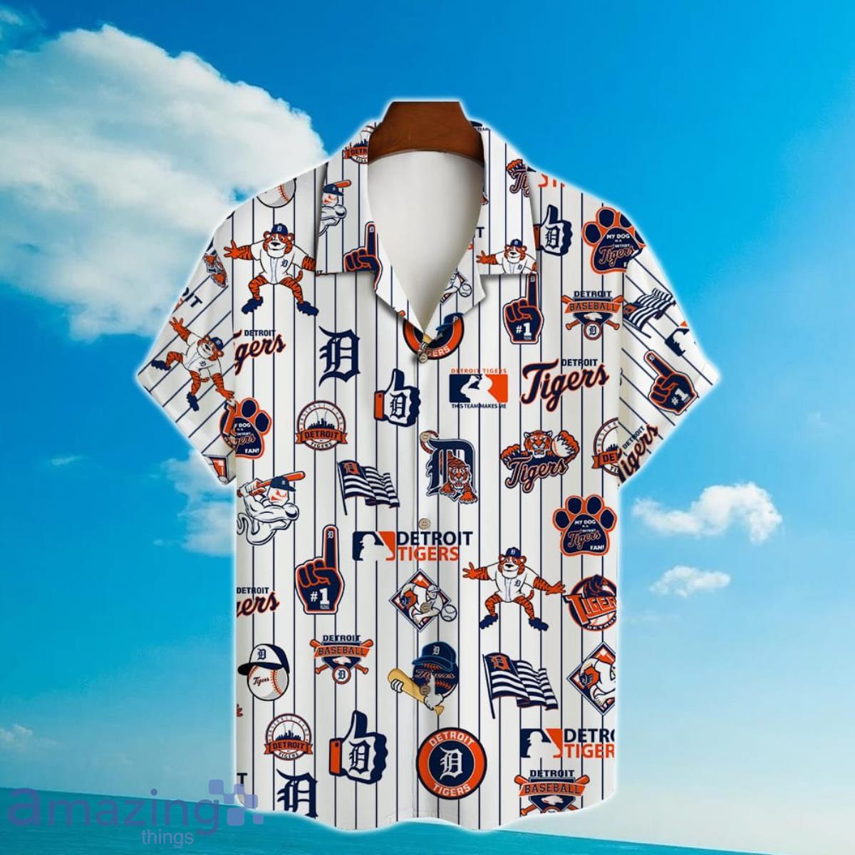 Personalized Detroit Tigers Baseball Full Printing Hawaiian Shirt