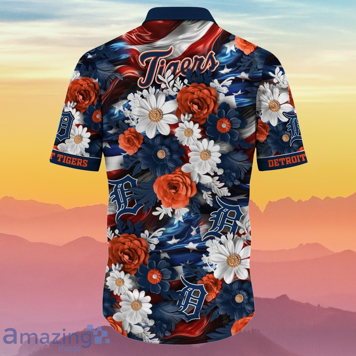 Detroit Tigers MLB Hawaiian Shirt 4th Of July Independence Day Special Gift For Men And Women Fans image Detroit Tigers MLB Hawaiian Shirt 4th Of July Independence Day Special Gift For Men And Women Fans Product Photo 3