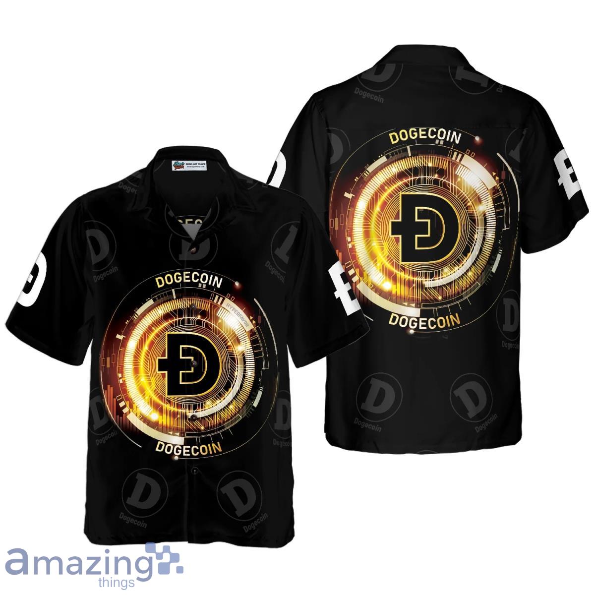 Doge Pattern Luxury Dogecoin Hawaiian Shirt Style Gift For Men And Women Product Photo 1