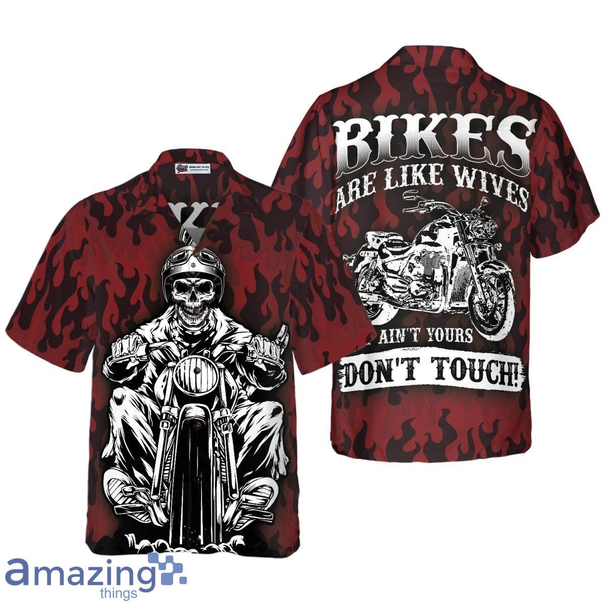 Dont Touch My Motorbike Hawaiian Shirt Style Gift For Men And Women Product Photo 1