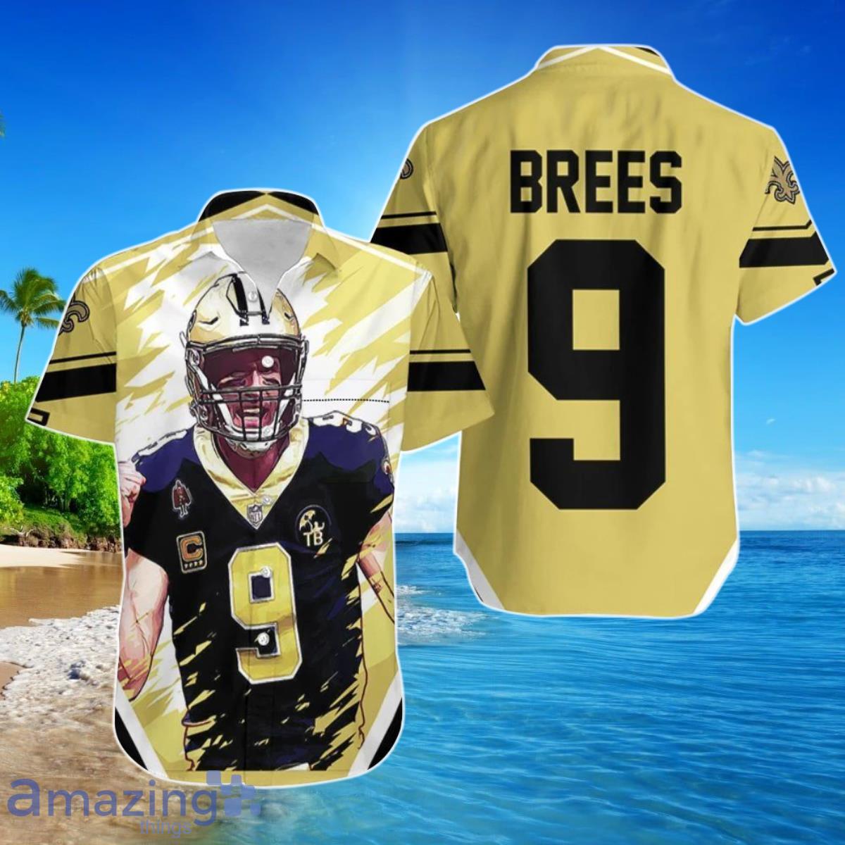 What is the patch on Drew Brees' left chest side? It looks like