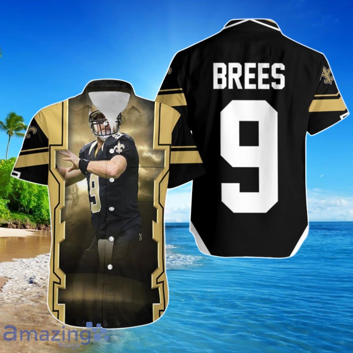 Drew Brees New Orleans Saints Cloud Hawaiian Shirt For Men Women Product Photo 1