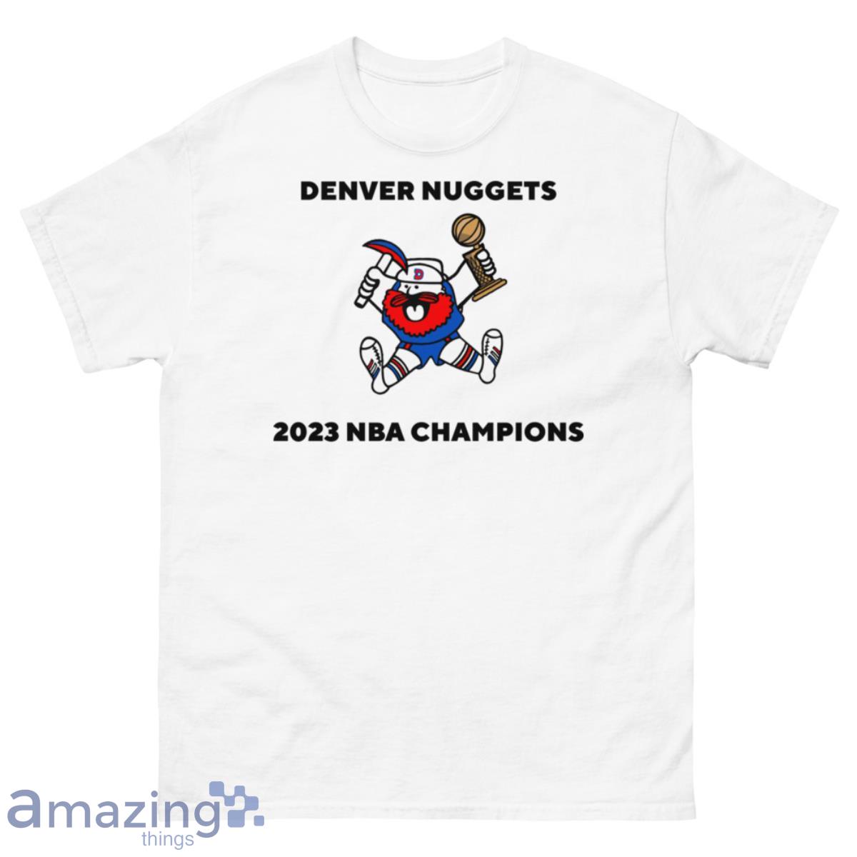 Men's Denver Nuggets 2023 Champions Black & White Gold Jersey - All St