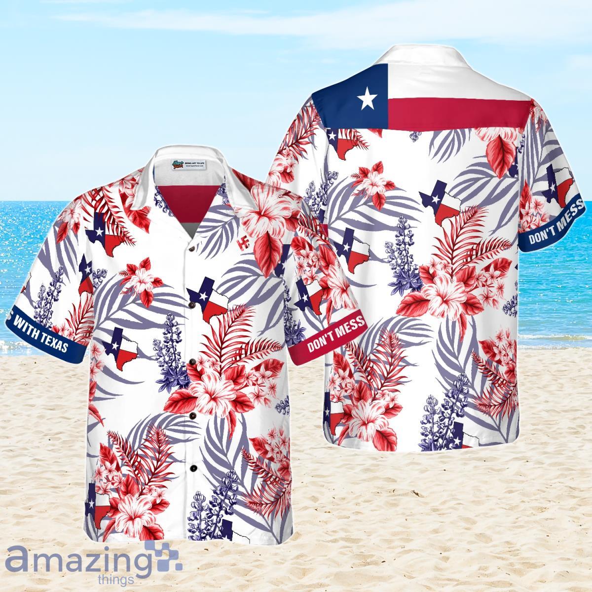 Floral Bluebonnet Dont Mess With Texas Hawaiian Shirt Best Gift For Men And Women Product Photo 1