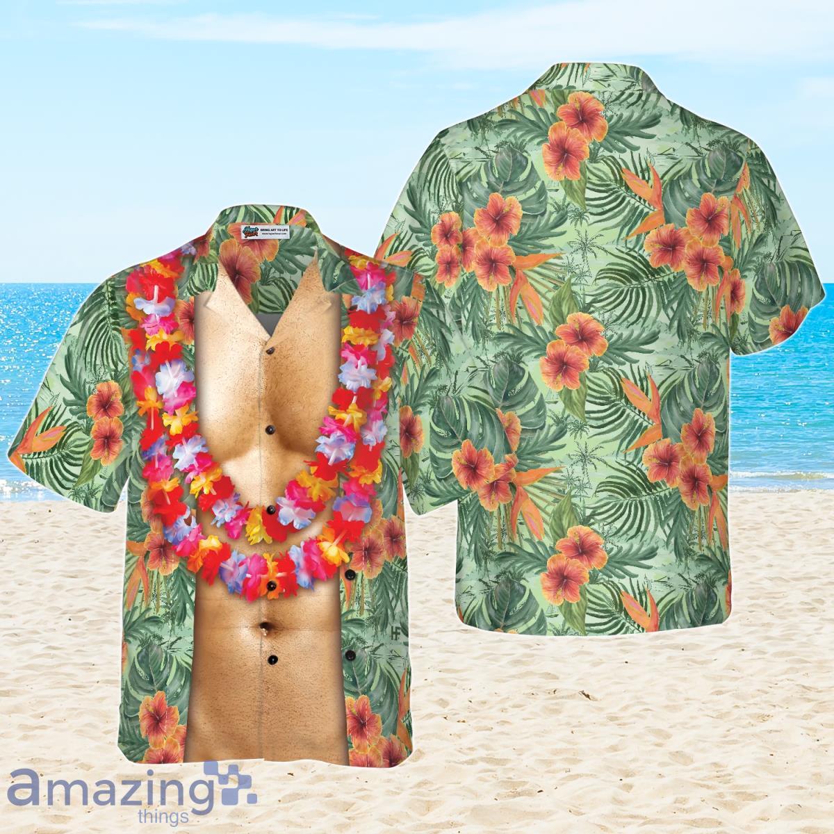 Funny Aloha Tropical Flowers Costume Men Hawaiian Shirt Ideal Gift For Men And Women Product Photo 1