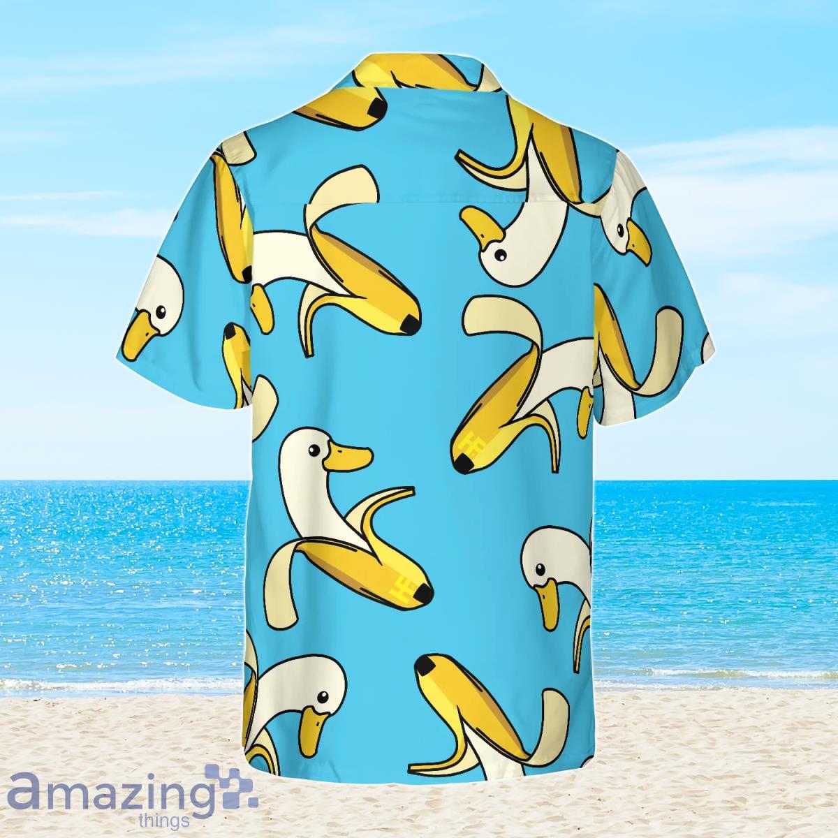 Funny Cute Banana Duck Hawaiian Shirt Cute Gift For Men And Women image Funny Cute Banana Duck Hawaiian Shirt Cute Gift For Men And Women Product Photo 2