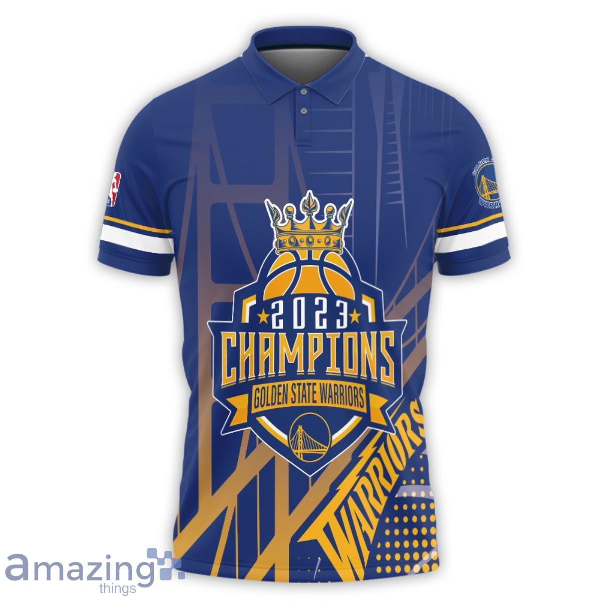 Golden State Warriors National Basketball Association Champions 2023 3D Polo Shirt Product Photo 2