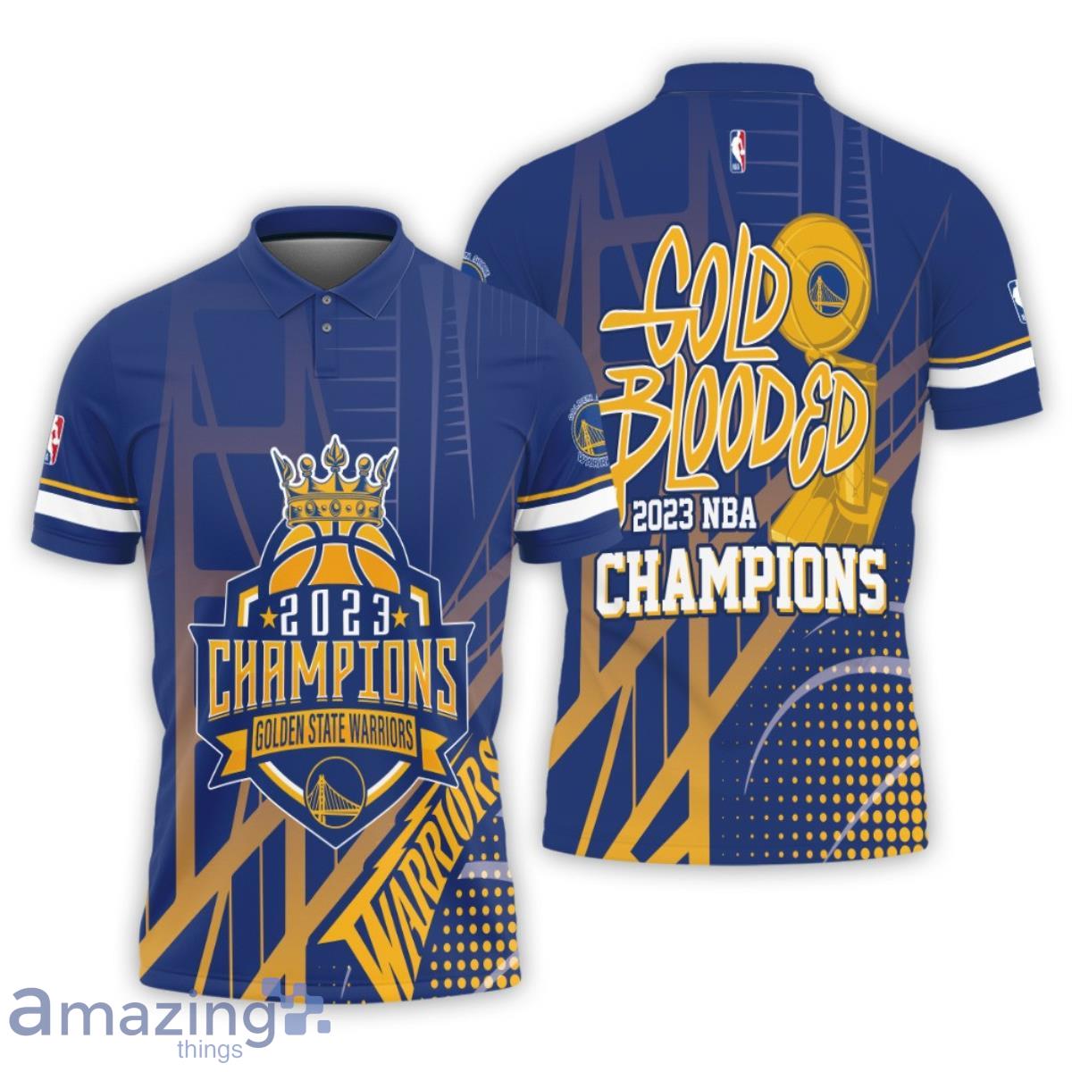Golden State Warriors National Basketball Association Champions 2023 3D Polo Shirt Product Photo 1
