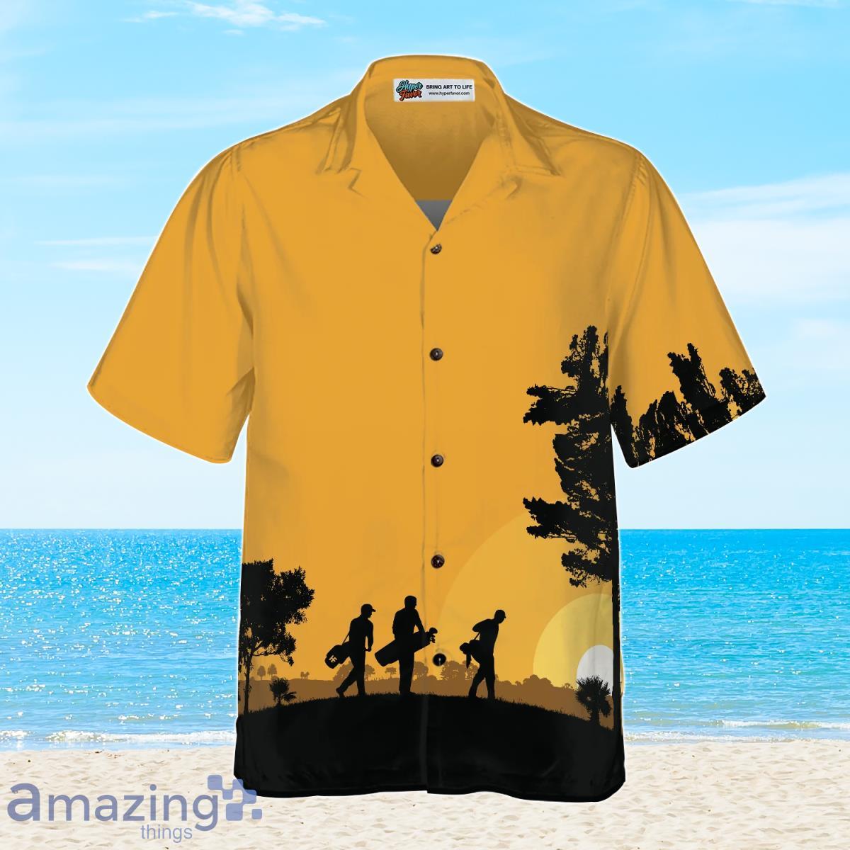 Golfers At Dusk Hawaiian Shirt Special Gift For Men And Women image Golfers At Dusk Hawaiian Shirt Special Gift For Men And Women Product Photo 2