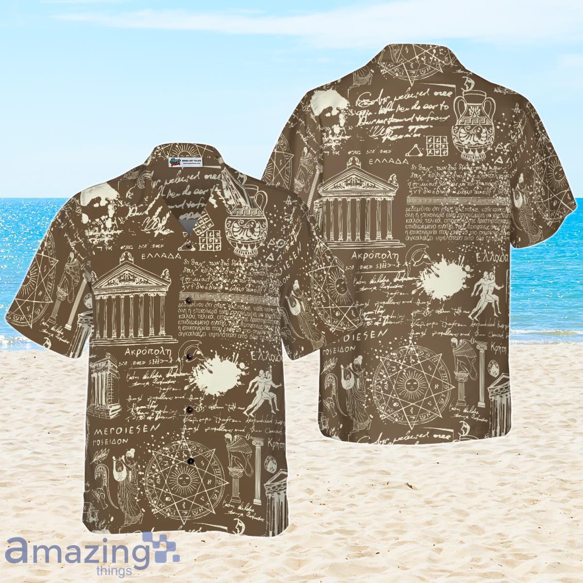 Greek Antique Seamless Hawaiian Shirt Impressive Gift For Men And Women Product Photo 1