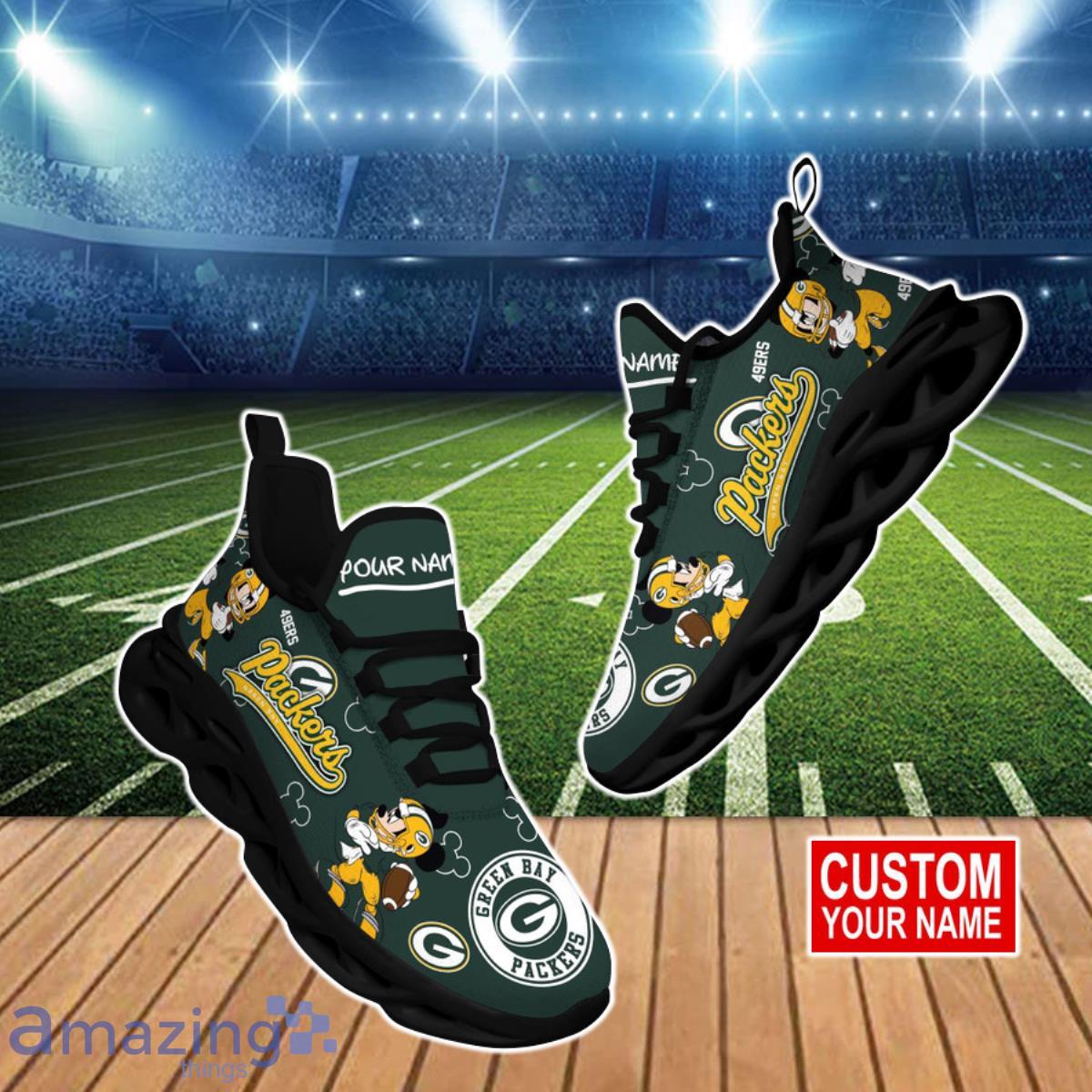 Personalized Green Bay Packers Nfl Football Custom Air Jordan 13 Shoes