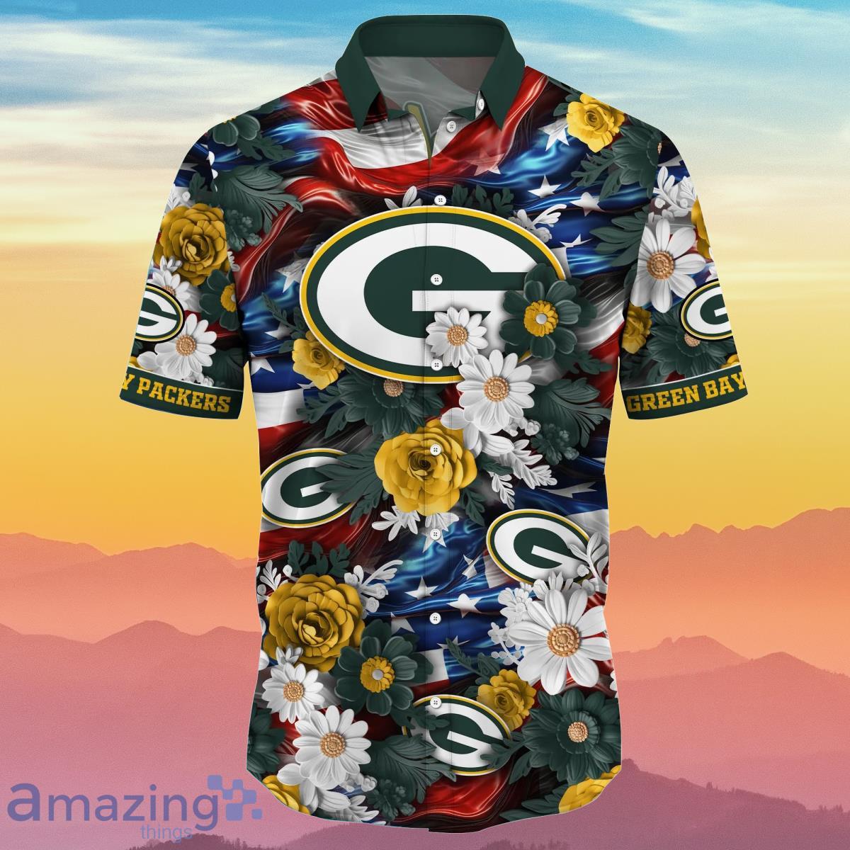 Green Bay Packers NFL Hawaiian Shirt 4th Of July Independence Day Special  Gift For Men And Women Fans