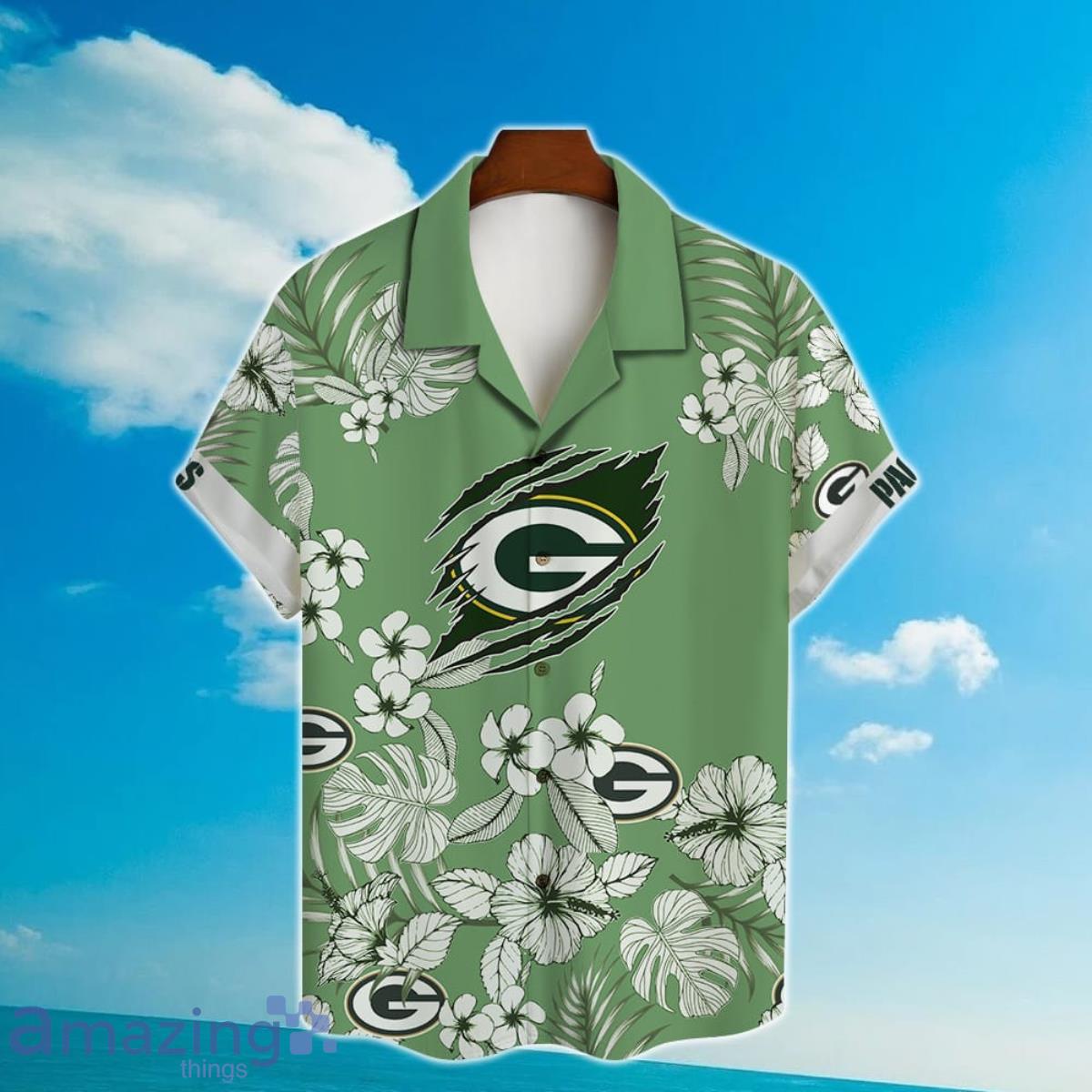 Green Bay Packers NFL Design 7 Beach Hawaiian Shirt Men And Women