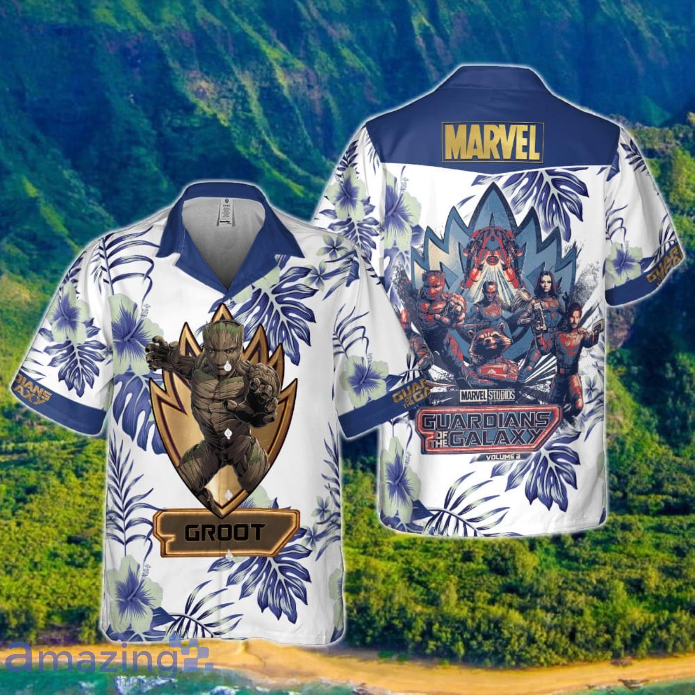 Groot Guardians Of The Galaxy 2023 Hawaiian Shirt Product Photo 1