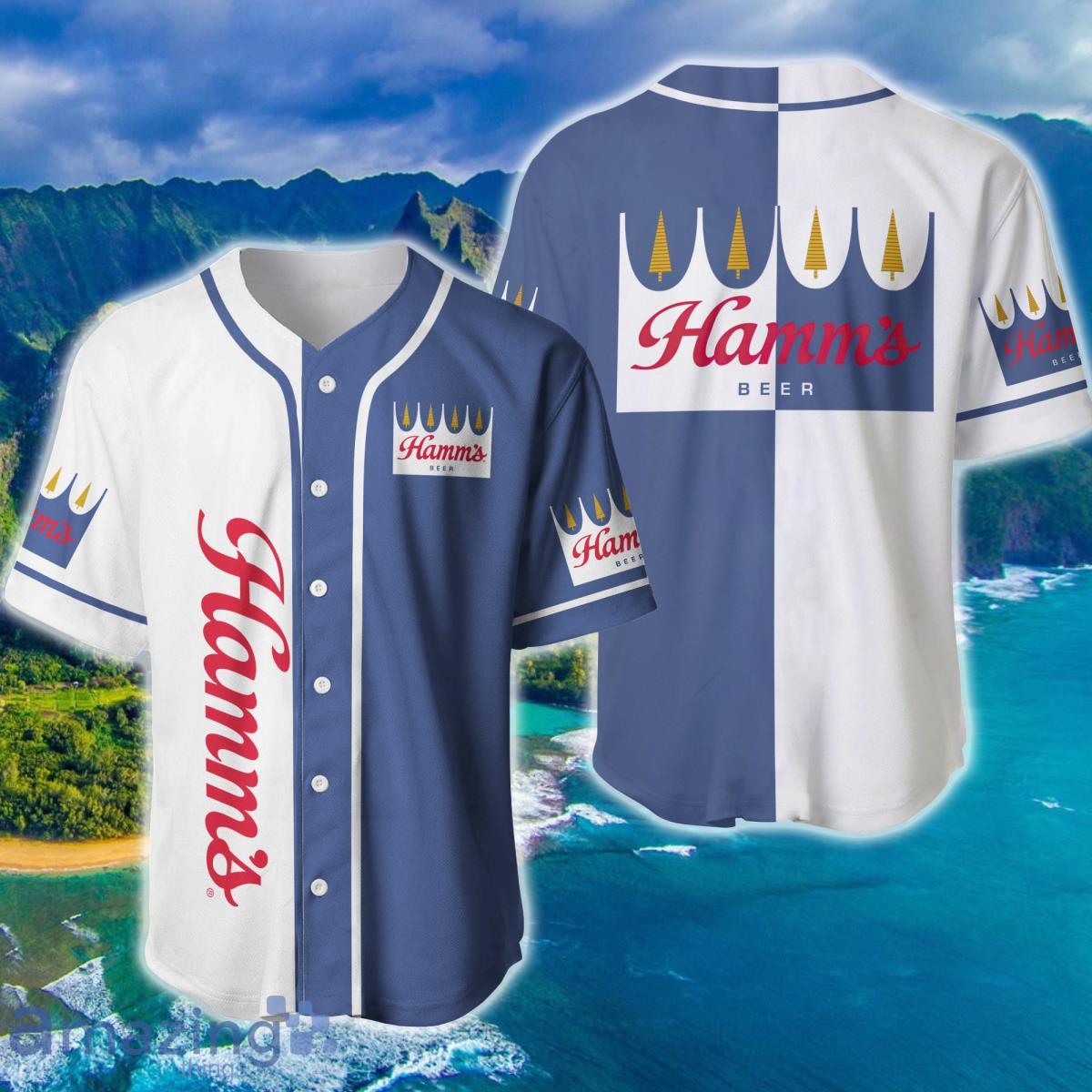 Hamms Beer Baseball Jersey, Beer Lovers, Hamms Beer Product Photo 1