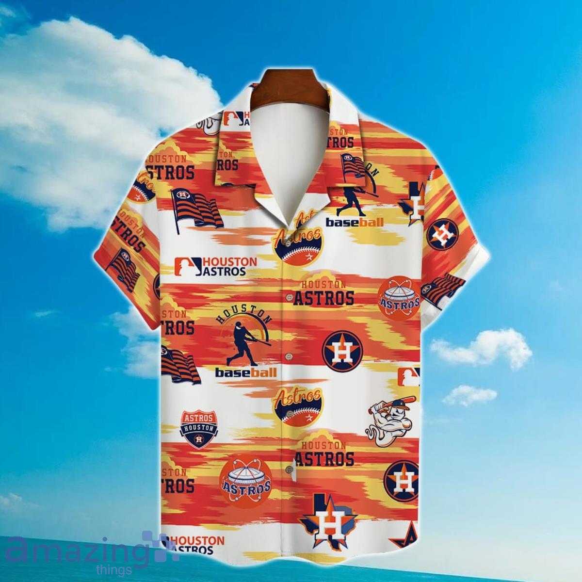 Houston Astros Major League Baseball 3D Print Hawaiian Shirt Gift For Men  And Women