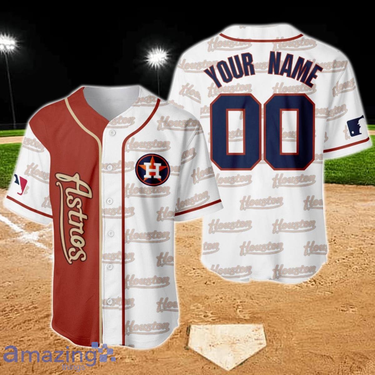 Houston Astros Major League Baseball Custom Name Baseball Jersey Shirt For  Sport