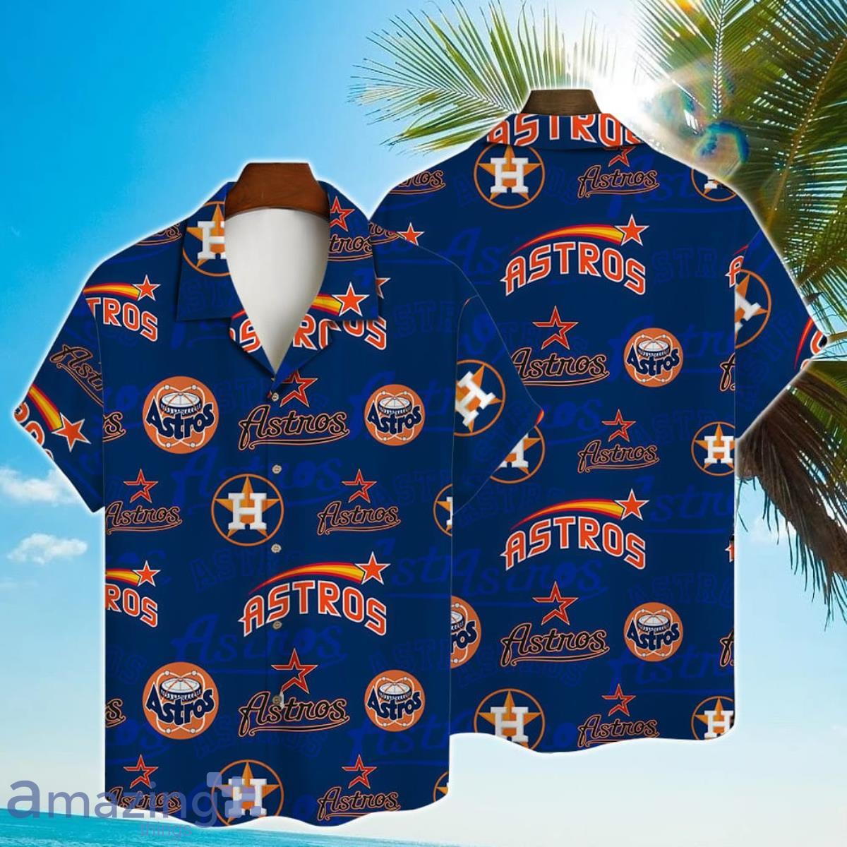 Houston Astros Major League Baseball 3D Print Hawaiian Shirt For Real Fans