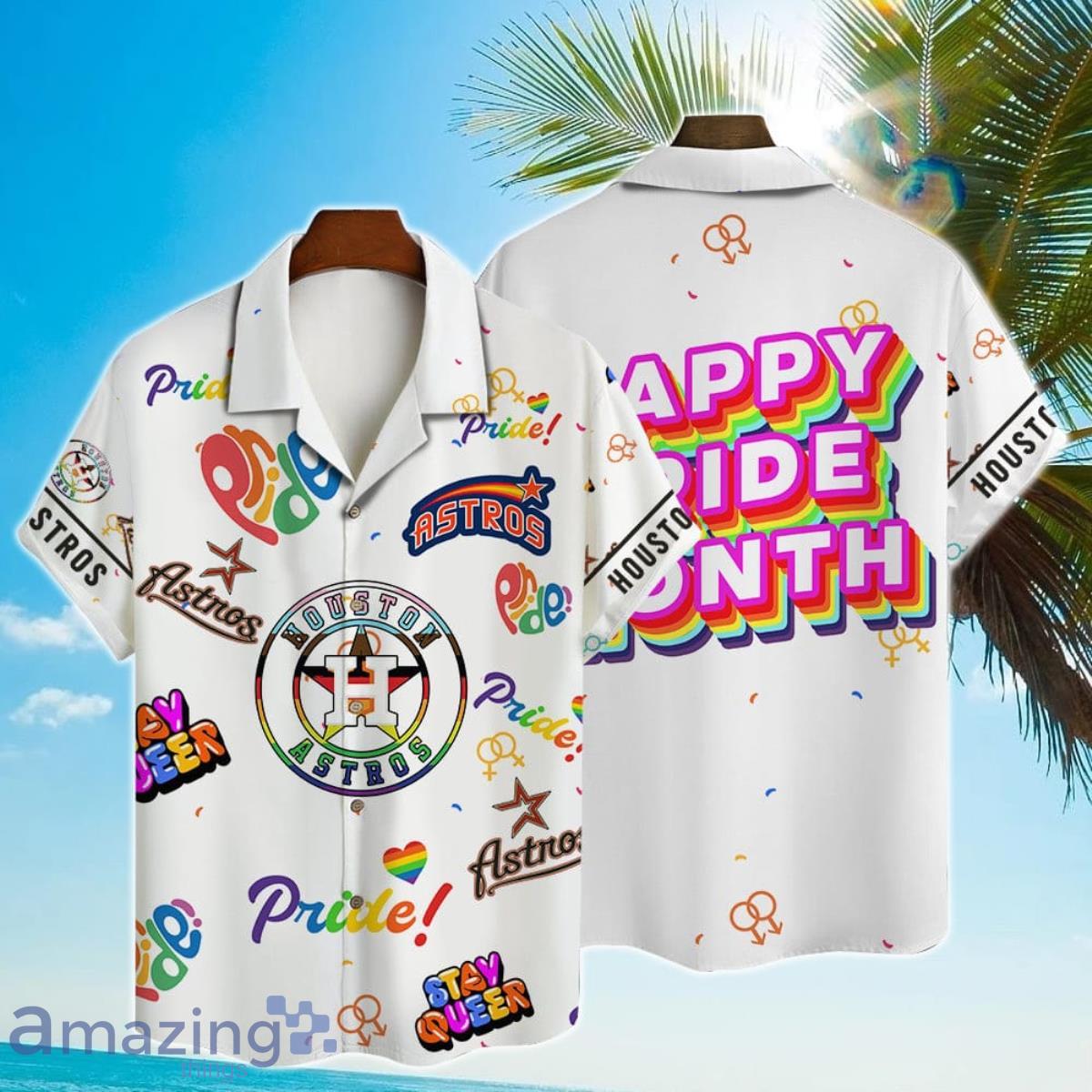Houston Astros MLB Happy Pride Month Hawaiian Shirt