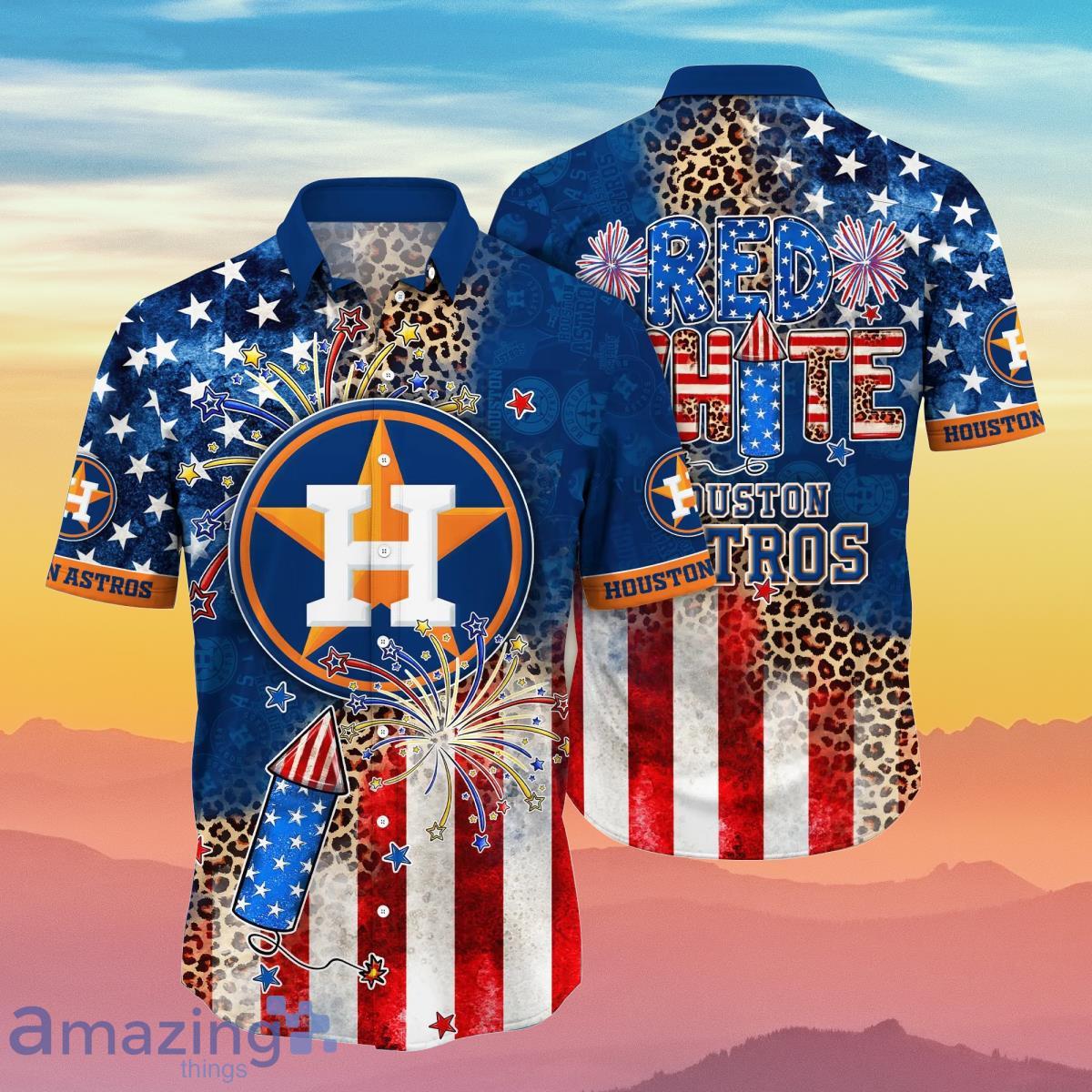 Houston Astros MLB Hawaiian Shirt 4th Of July Independence Day Best Gift  For Men And Women Fans