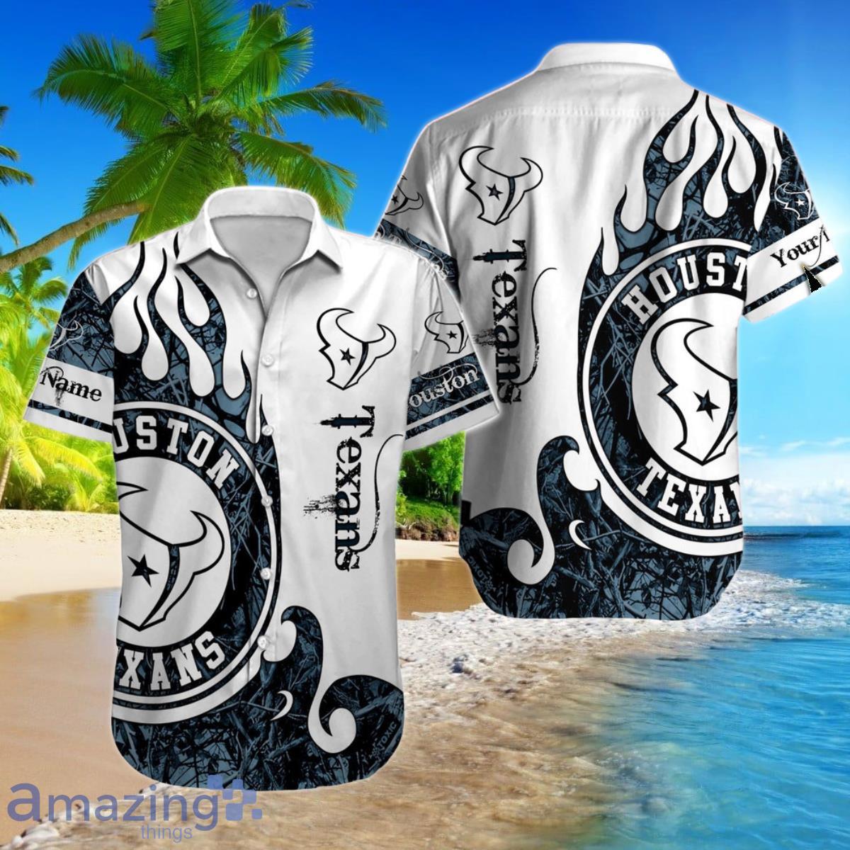 Custom Name Houston Texans Hawaiian Shirt NFL Football Cheap