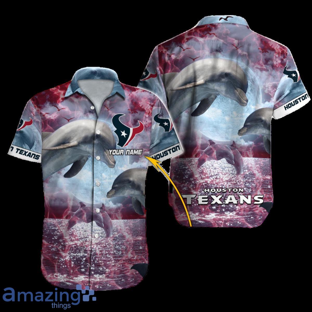 Houston Texans NFL Football Custom Name Hawaiian Shirt Unique Style For Men And Women Fans Product Photo 1
