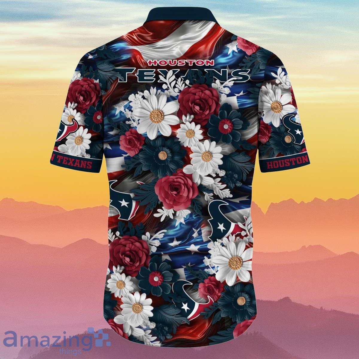 Houston Texans NFL Hawaiian Shirt 4th Of July Independence Day Special Gift  For Men And Women Fans