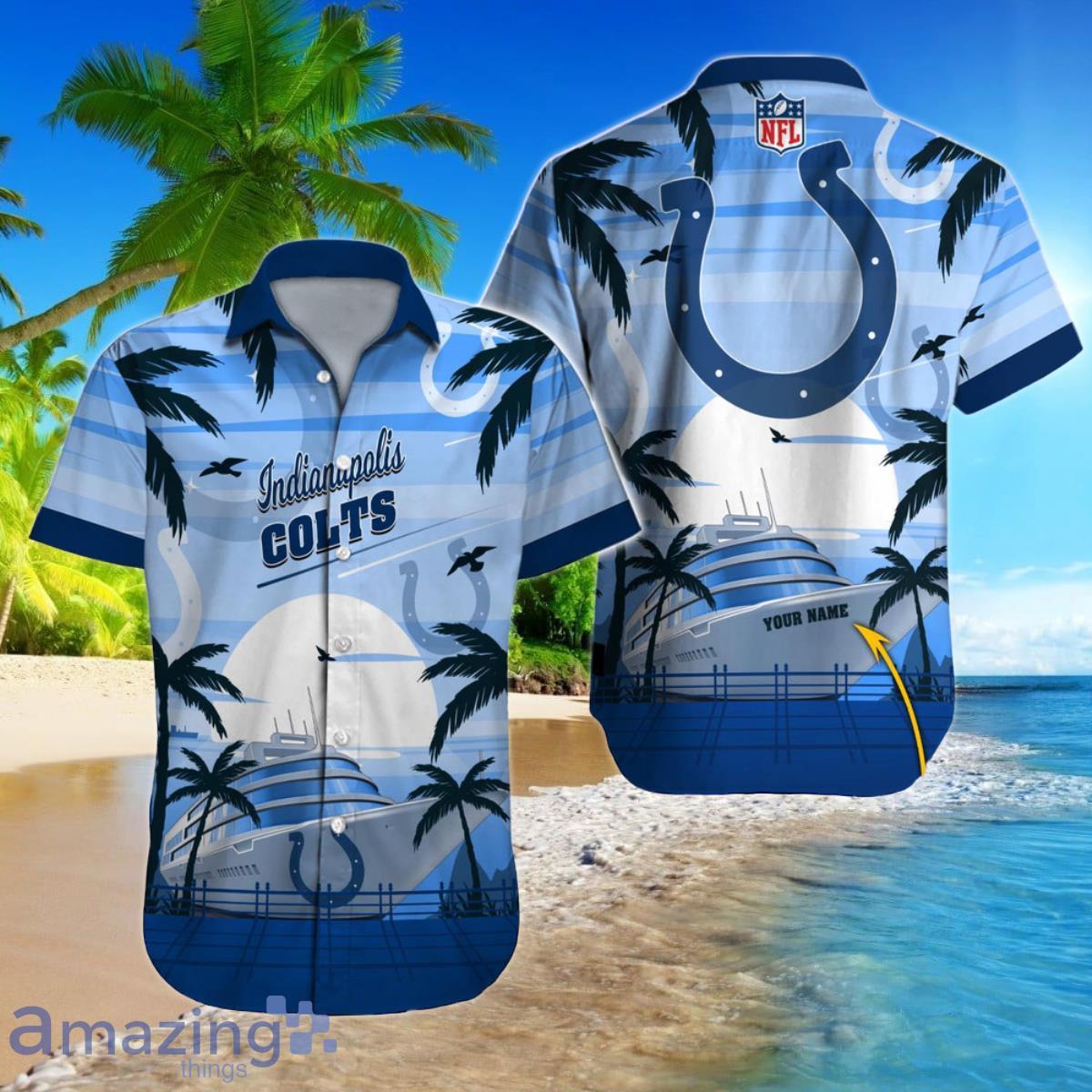 Indianapolis Colts NFL Football Custom Name Hawaiian Shirt For Men And Women Best Gift For Fans Product Photo 1