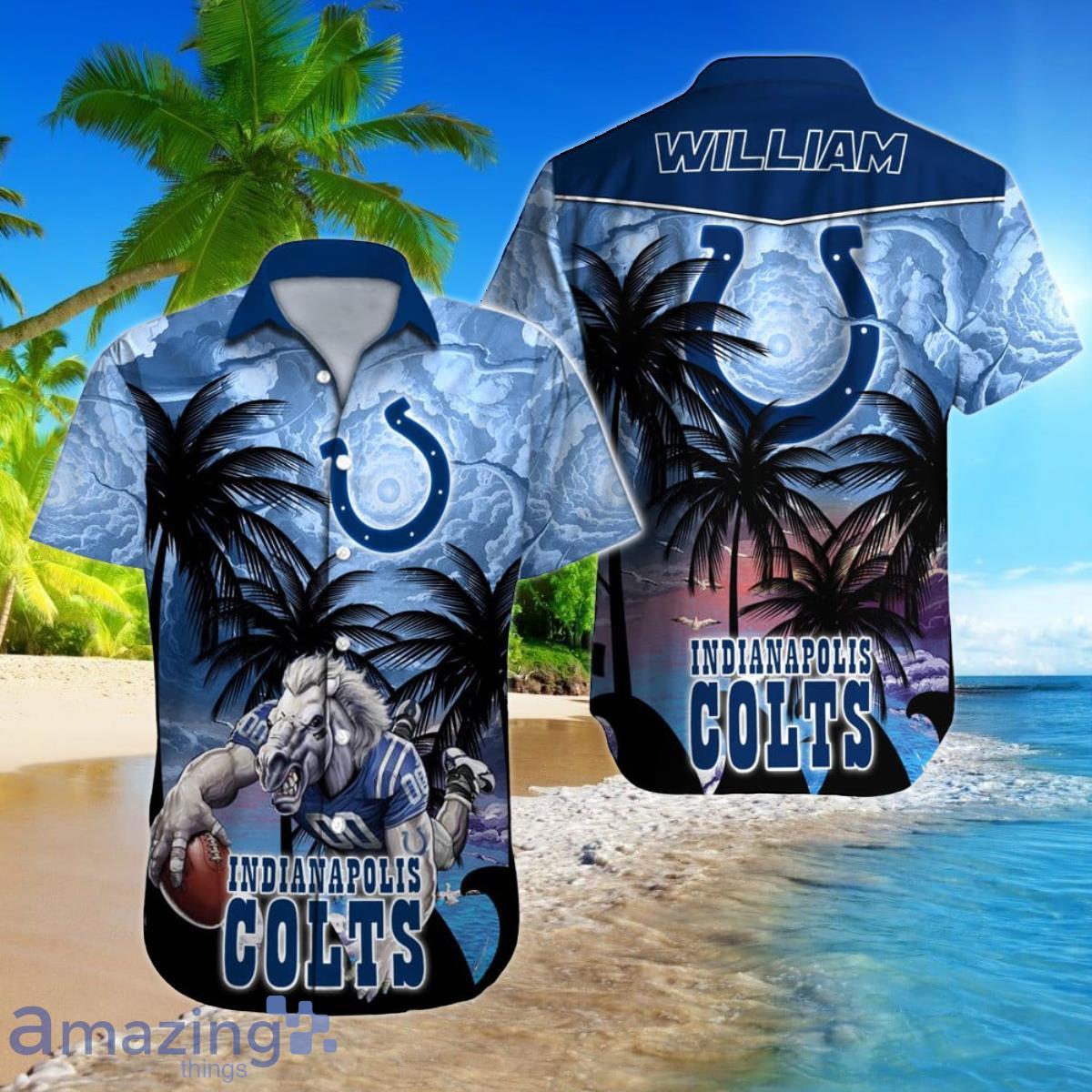 Indianapolis Colts NFL Football Custom Name Hawaiian Shirt For Men And Women Style Gift For Fans Product Photo 1
