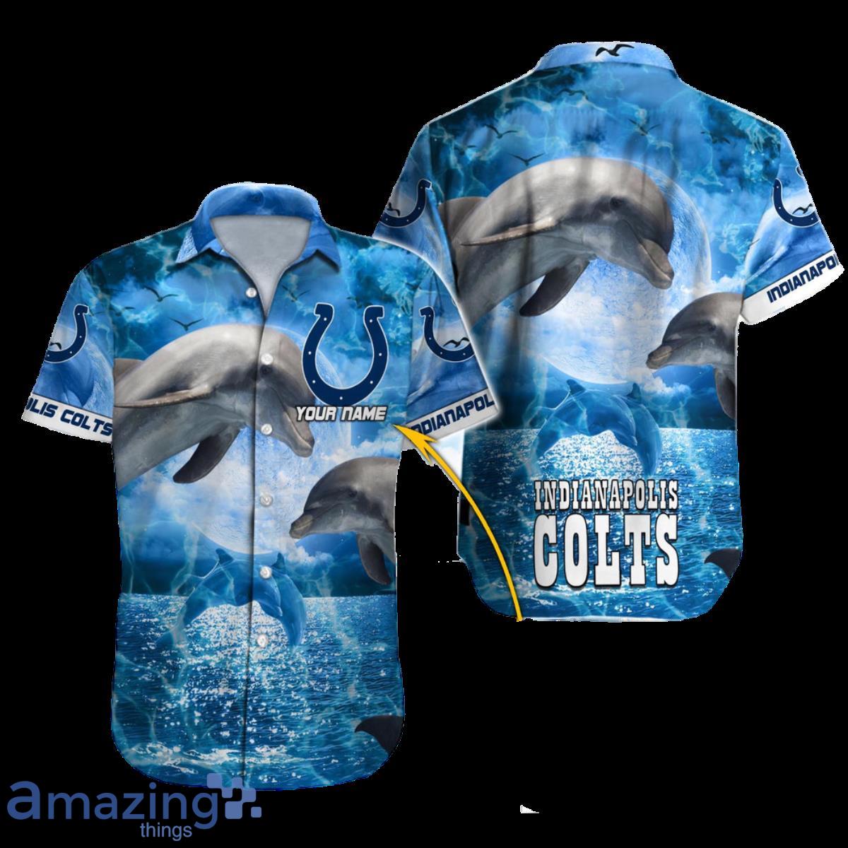 Indianapolis Colts NFL Football Custom Name Hawaiian Shirt For Men Women Style Gift For Fans Product Photo 1