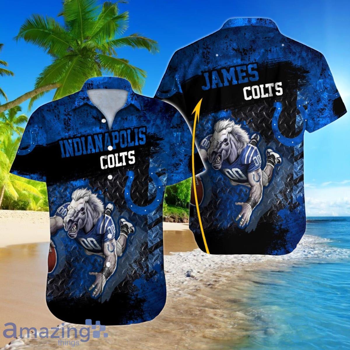 Indianapolis Colts NFL Football Custom Name Hawaiian Shirt Gift For Fans Product Photo 1